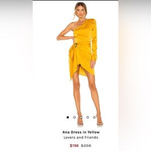Ana Dress in Yellow
Lovers and Friends
Size S